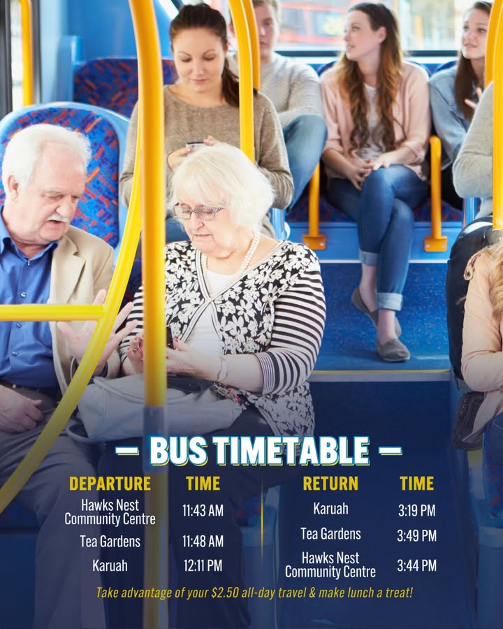 Featured image for “Bus 150 Special: 10% Off Lunch at Bridgeview Restaurant with Same-Day Ticket at Karuah RSL”