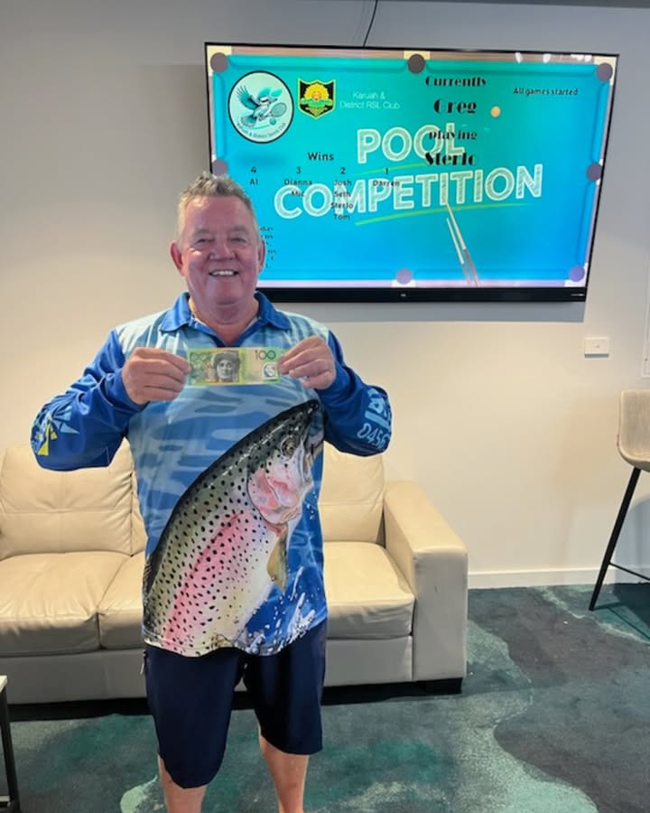 Featured image for “Wednesday Night Pool Comp Champion Wins $100 at Karuah RSL”