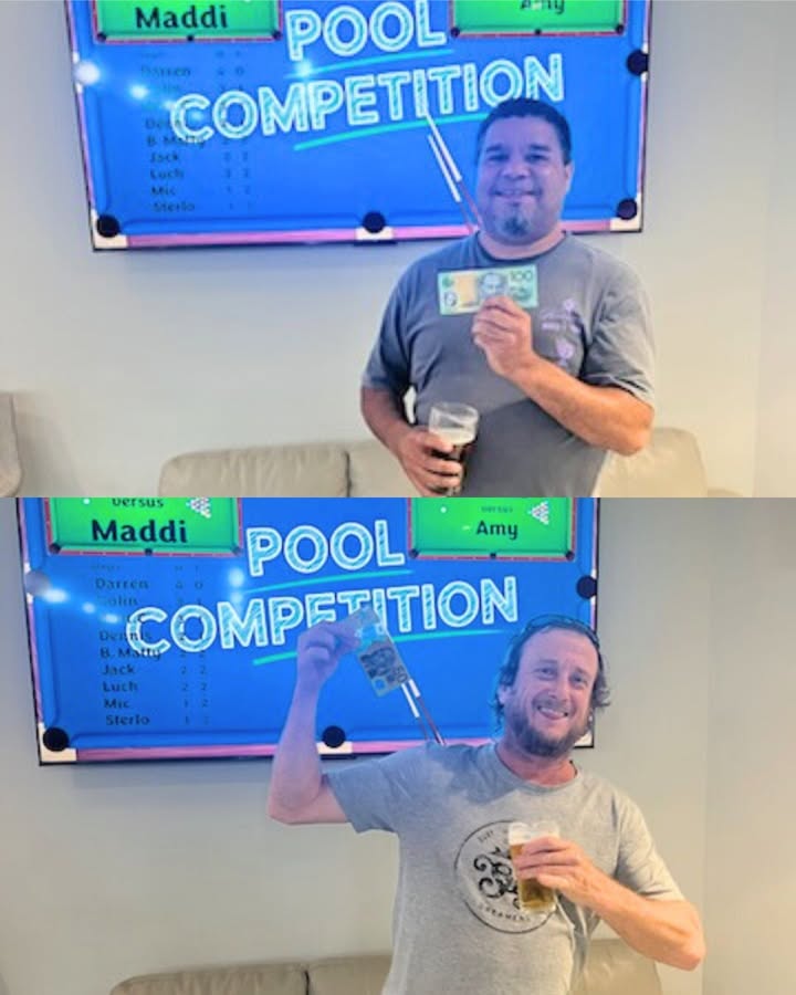 Featured image for “Wednesday Night Pool Comp Winners: Celebrate with Daz and Colin at Karuah RSL”