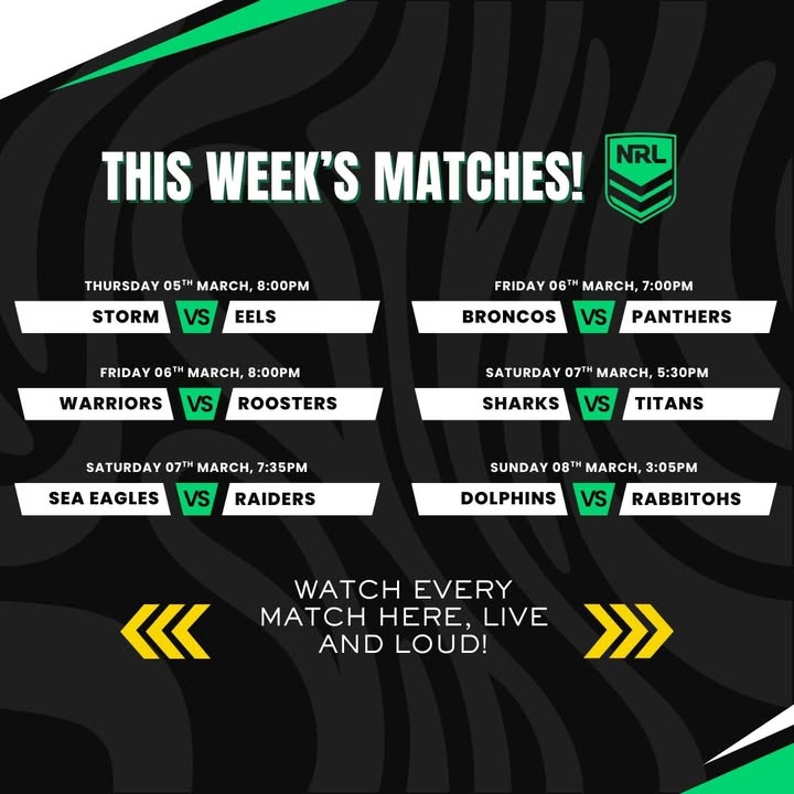 Featured image for “NRL Live This Week at Karuah RSL”