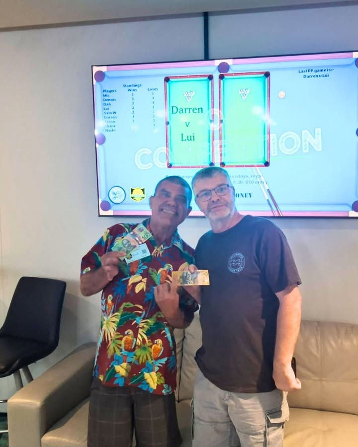 Featured image for “Mic and Dennis Share $250 Prize at Karuah RSL Pool Comp”