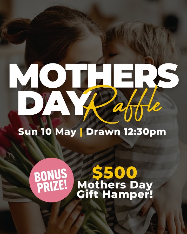 Featured image for “Mother’s Day Raffle at Karuah RSL – Over $1,300 in Prizes”