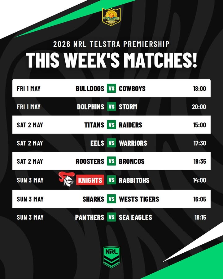 Featured image for “NRL Live on the Big Screen at Karuah RSL – This Week’s Matches”