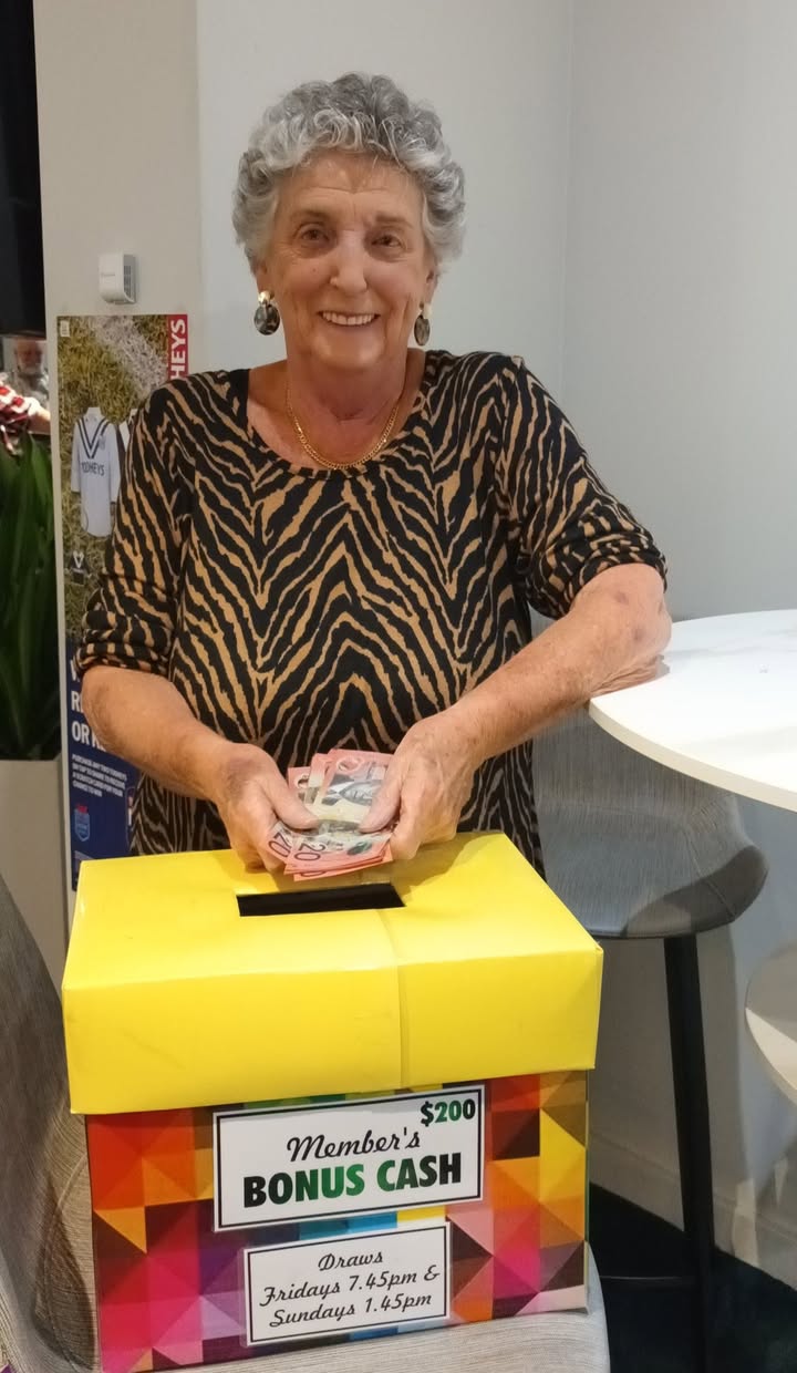 Featured image for “Congratulations Barbara – Members Draw Winner at Karuah RSL”