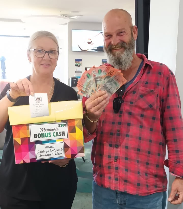 Featured image for “Congratulations Steve – Winner of the Karuah RSL $200 Members Bonus Cash Draw”