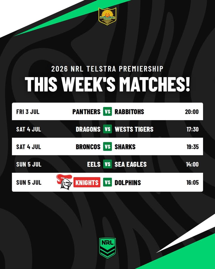 Featured image for “This Week’s NRL Matches Live at Karuah RSL”