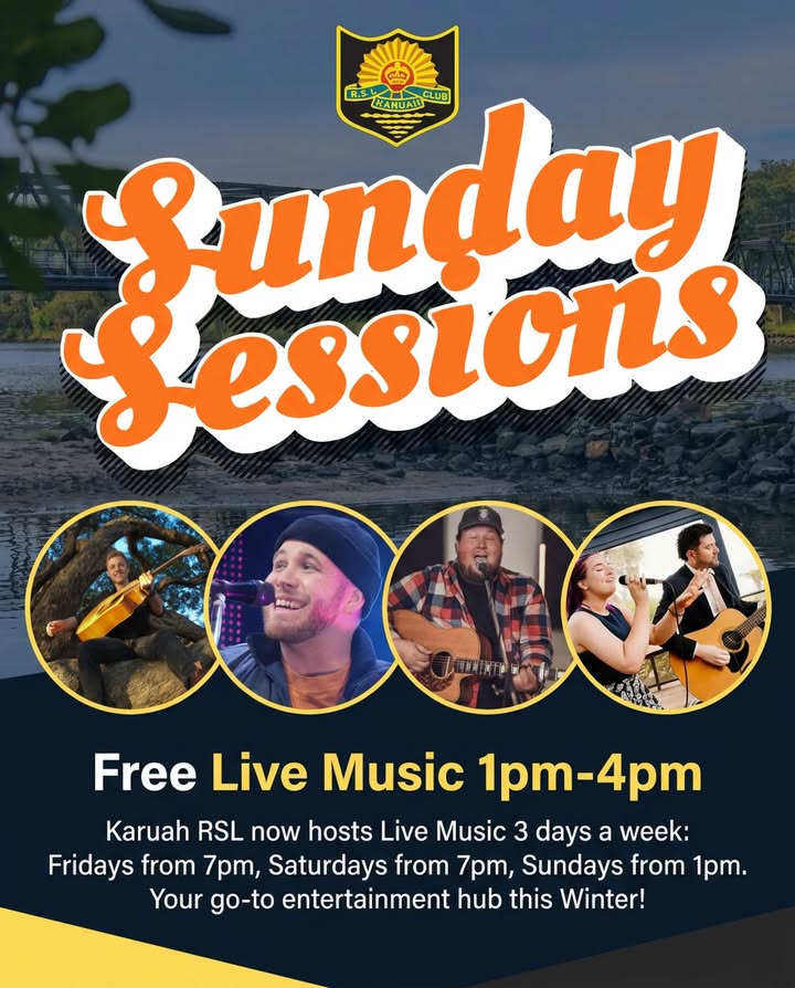 Featured image for “Sunday Sessions Live Music Every Week at Karuah RSL”