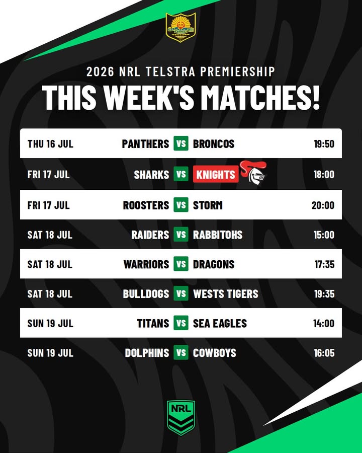 Featured image for “This Week’s NRL Matches to Watch at Karuah RSL”