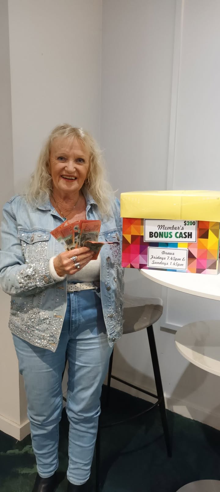 Featured image for “Sandy Wins the $200 Member’s Bonus Cash at Karuah RSL”