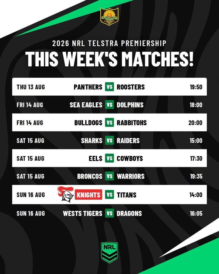 Featured image for “This Week’s NRL Matches – Watch the Action at Karuah RSL”