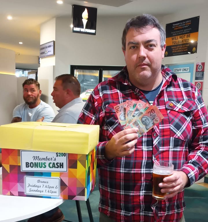 Featured image for “Kyle Wins the $200 Members Bonus Cash Draw at Karuah RSL”