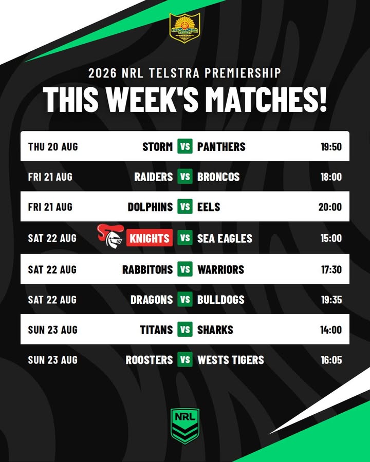 Featured image for “This Week’s NRL Matches to Watch at Karuah RSL”