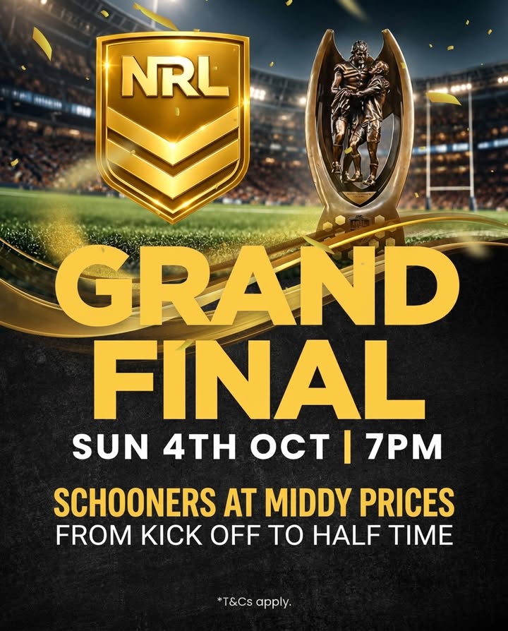 Featured image for “NRL Grand Final Night at Karuah RSL – Sunday 4th October”